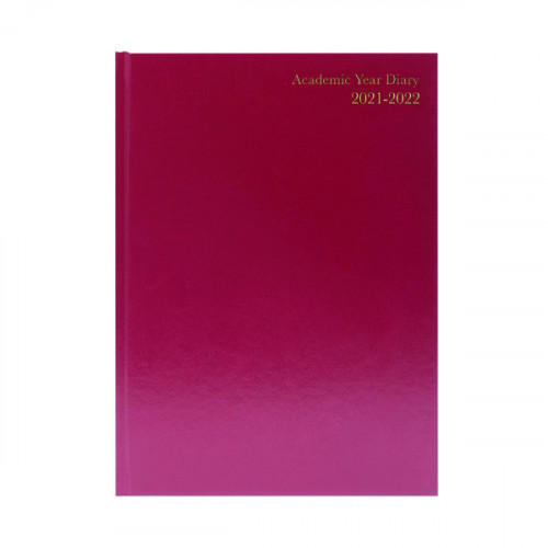 Academic Diary Week To View A4 Burgundy 2021-2022 KF3A4ABG21
