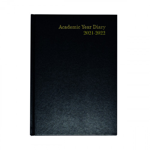 Academic Diary Week To View A5 Black 2021-2022 KF3A5ABK21