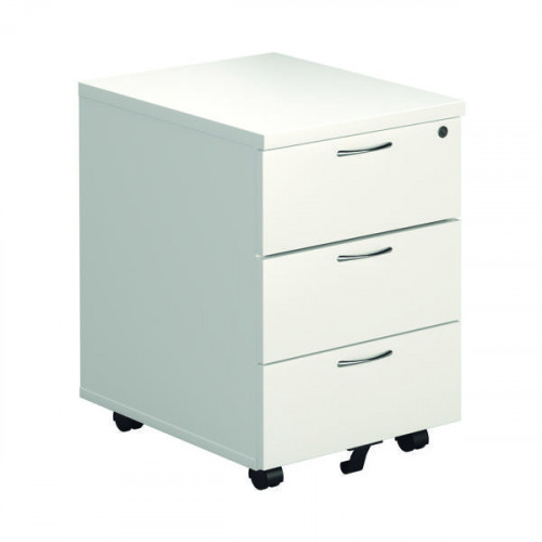 JEMINI 3 DRW MOB PED WHITE