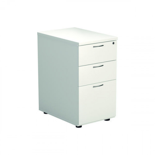 JEMINI 3 DRW DESK HIGH WHITE