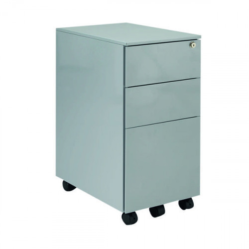 JEMINI 3 DRW MOBILE PEDESTAL SILVER