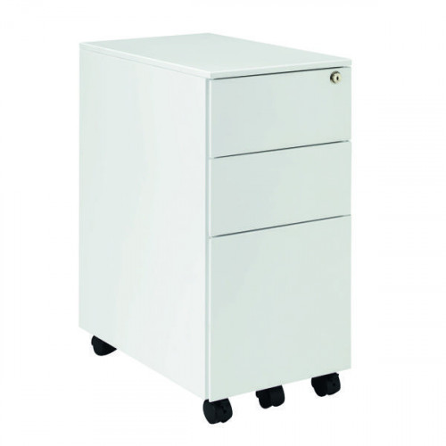 JEMINI 3 DRW MOBILE PEDESTAL WHITE
