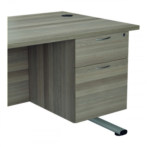 JEMINI 2 DRW FXD PED GREY OAK