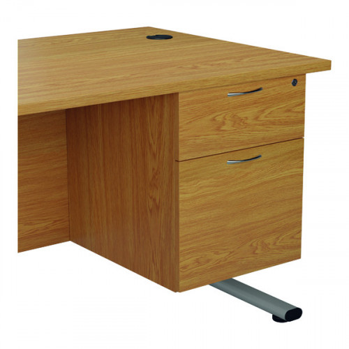 JEMINI 2 DRW FIXED PEDESTAL NOVA OAK