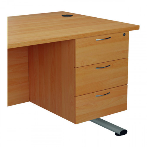 JEMINI 3 DRW FIXED PED BEECH