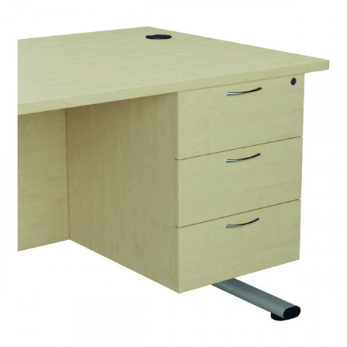 JEMINI 3 DRW FIXED PED MAPLE