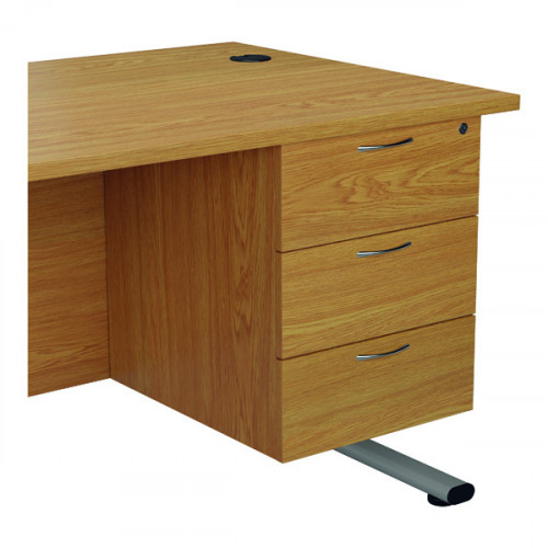 JEMINI 3 DRW FIXED PED NOVA OAK