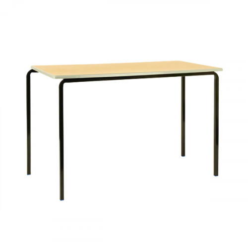 Jemini Polyurethane Edged Class Table 1200x600x760mm Beech/Silver (Pack of 4) KF74573