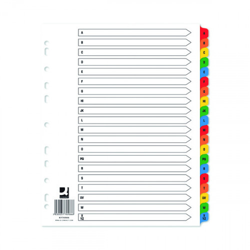 Q-CONNECT EW INDEX A-Z MULTICOL P15