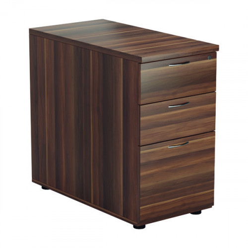 JEMINI 3 DRW DESK HIGH WALNUT