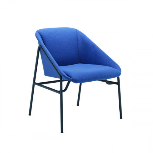 Jemini Bistro Reception Armchair 640x640x770mm Navy KF79232