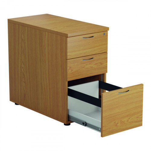 JEMINI 3 DRW DESK HIGH PEDESTAL NOAK