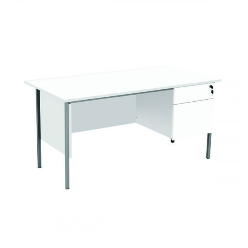 SERRION RECT 2 DRW PED WHITE