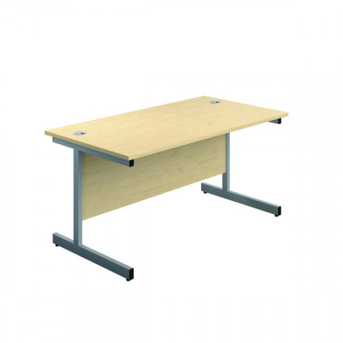 JEMINI SINGLE RECT DESK 800 MAPLE