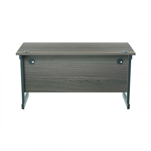 JEMINI SINGLE RECT DESK 1400 G/OAK