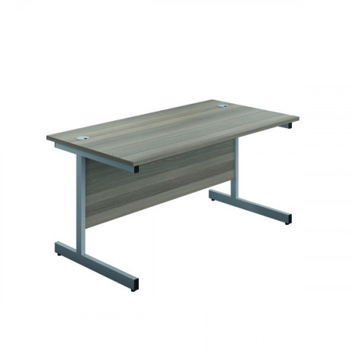 JEMINI SINGLE RECT DESK 1800 G/OAK