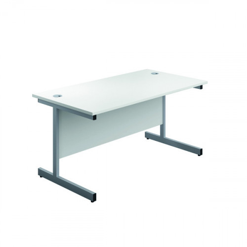 JEMINI SINGLE RECT DESK 1800 WHITE