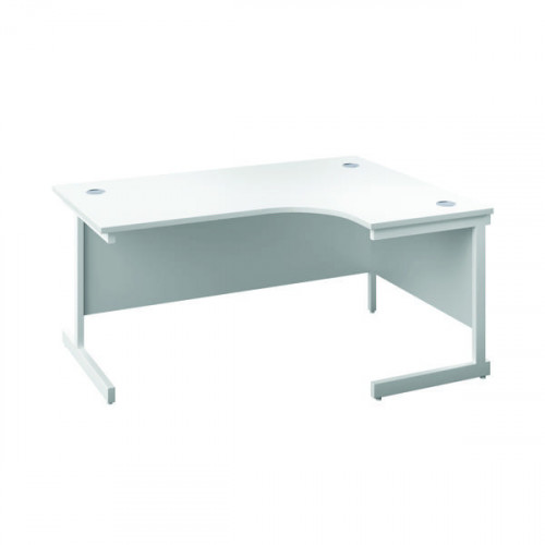 FIRST RADIAL RH DESK 1800 WHT/WHT