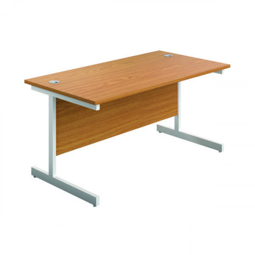 FIRST RECT DESK 1600 NOVA OAK/WHITE