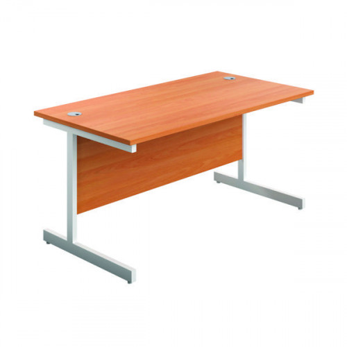 FIRST RECT DESK 1800 BEECH/WHITE