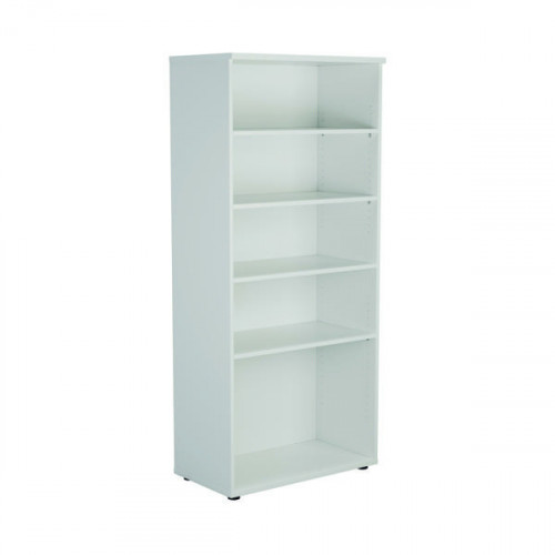 FIRST 4 SHELF WOODEN BOOKCASE WHITE