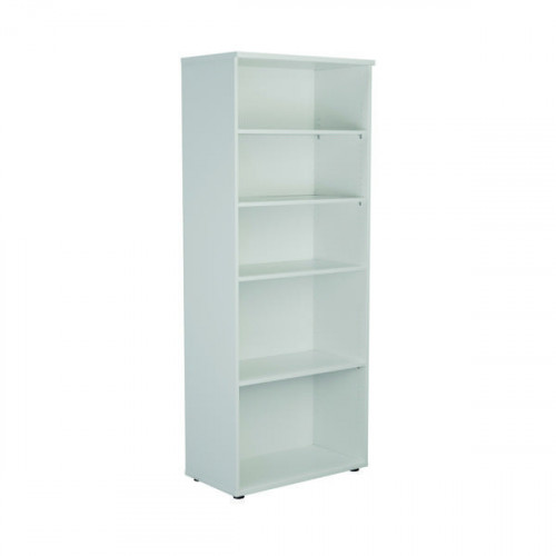 FIRST 4 SHELF WOODEN BOOKCASE WHITE