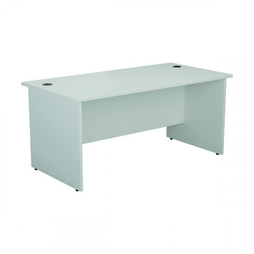 Jemini Rectangular Panel End Desk 1600x800x730mm White KF804499