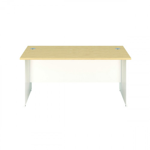 JEMINI RECT PANEL END DESK MPLE/WHT