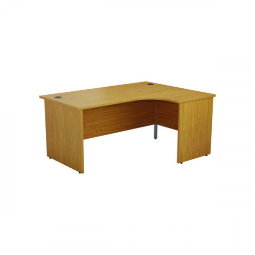 Jemini Radial Right Hand Desk Panel End 1800x1200x730mm Nova Oak KF805205