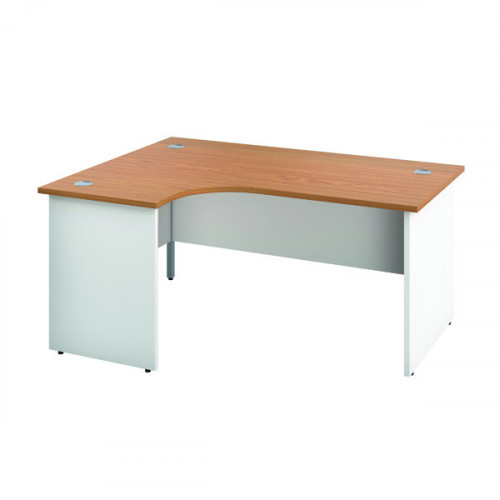 Jemini Switch Radial Left Hand Desk 1800x1200x730mm Nova Oak KF805502