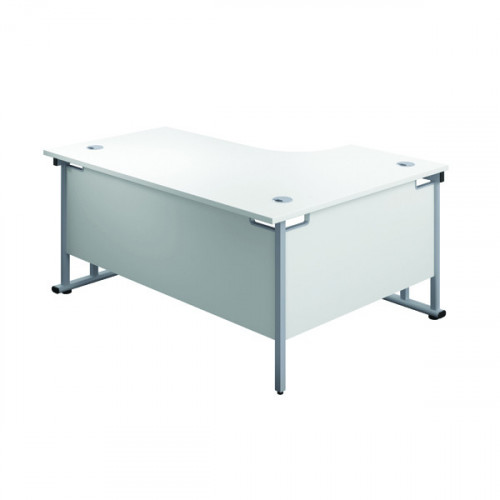 JEMINI RDL LH CANT DESK 1600MM WHITE
