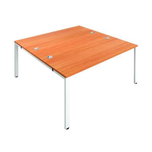 JEMINI 2P BENCH DESK 1400X1600 BEECH