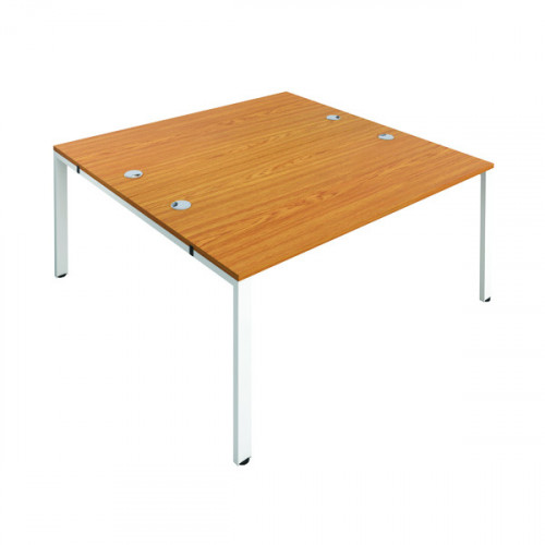 JEMINI 2P BENCH DESK 1400X1600 N/OAK