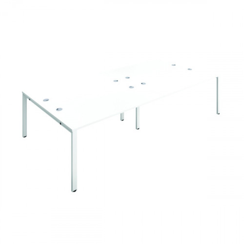 JEMINI 4 PERSON BENCH DESK WHITE/WHT