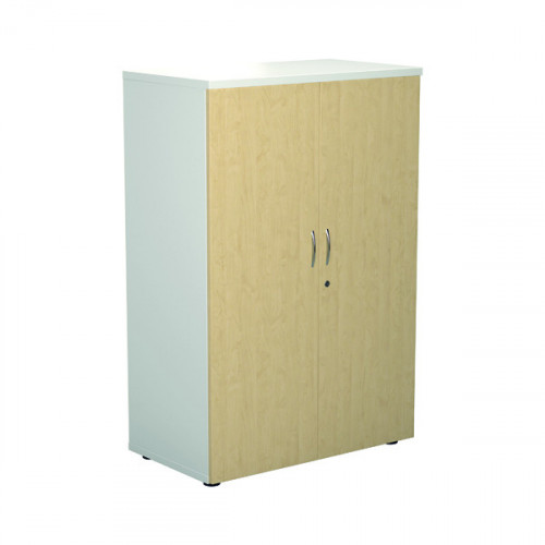 JEMINI WDN CUPBOARD 1200 WHITE/MAPLE