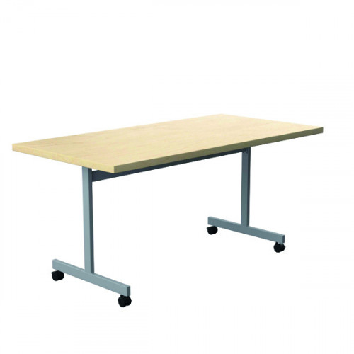 JEMINI TILT TBL 1600X700 MAPLE/SLV