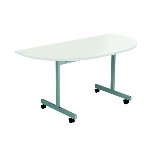 JEMINI D-END TILT TABLE 700 WHITE