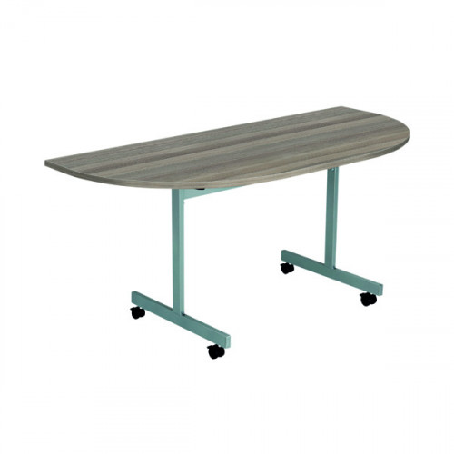 JEMINI D-END TILT TABLE 800 GREY OAK