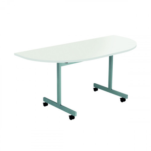 JEMINI D-END TILT TABLE 800 WHITE