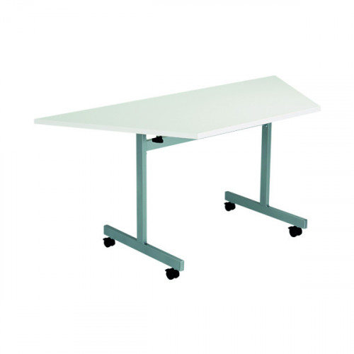 JEMINI TRAP TILT TABLE 800 WHT/SLV