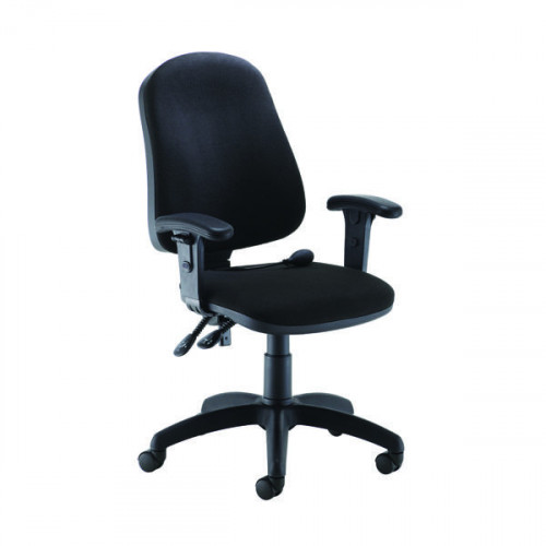JEMINI INTRO PST CHAIR WITH ARMS BLK