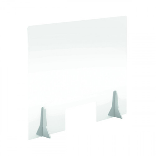 Jemini Free Standing Acrylic Screen 780x600x4mm Clear KF90338