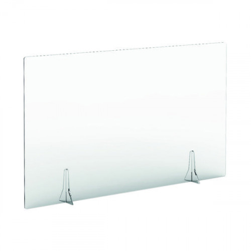 Jemini Free Standing Acrylic Screen 1200x700x4mm Clear KF90341