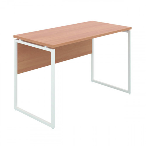 Jemini Soho Square Leg Desk 1200x600x770mm Beech/White KF90487