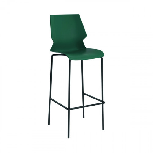 Jemini Uni High Stool 510x595x1115mm Green/Grey KF90522