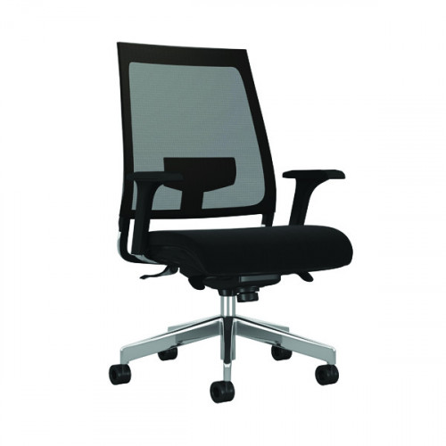 Arista Aster High Back Mesh Back Chair 700x660x515mm Black KF90934