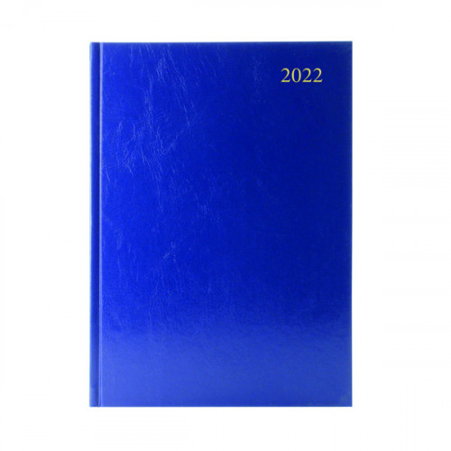 Desk Diary Day Per Page Appointments A5 Blue 2022 KFA51ABU22