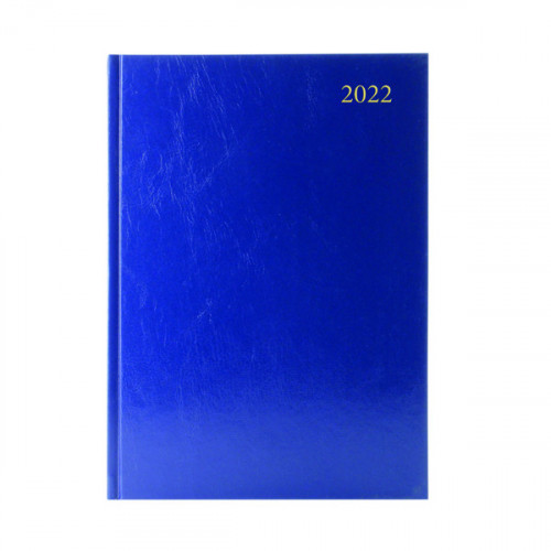 Desk Diary Day Per Page A5 Blue 2022 KFA51BU22