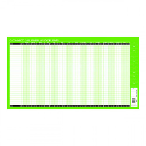 Q-Connect Holiday Planner Unmounted 754 x 410mm 2021 KFAHP21