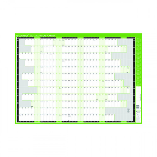 Q-Connect Compact Year Planner Unmounted 590 x 420mm 2021 KFCYP21